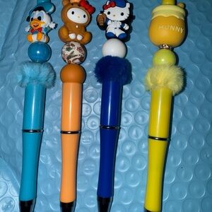 Disney Character Pen Set - Blue, Orange, Yellow